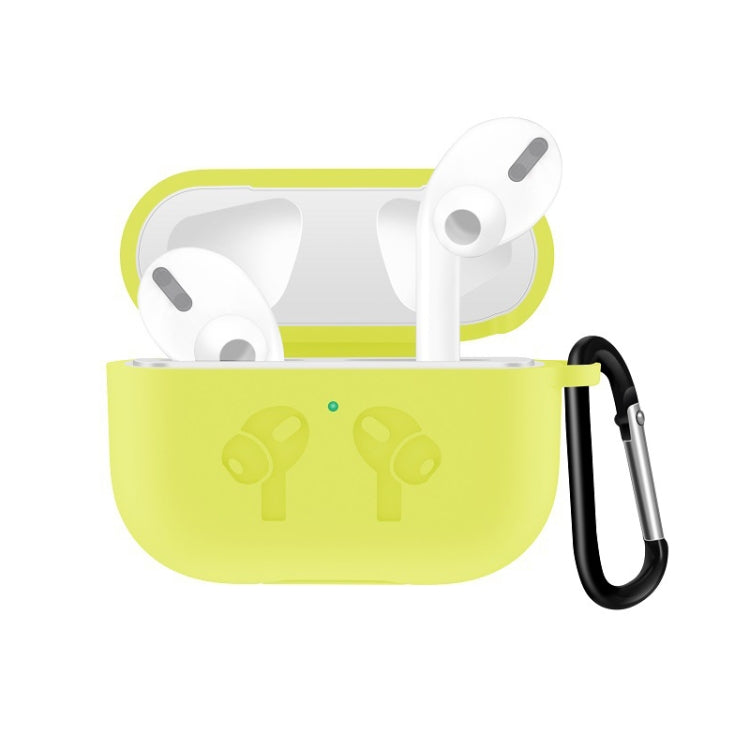 For AirPods Pro Silicone Flip Cover Earphone Protective Case with Anti-drop Buckle
