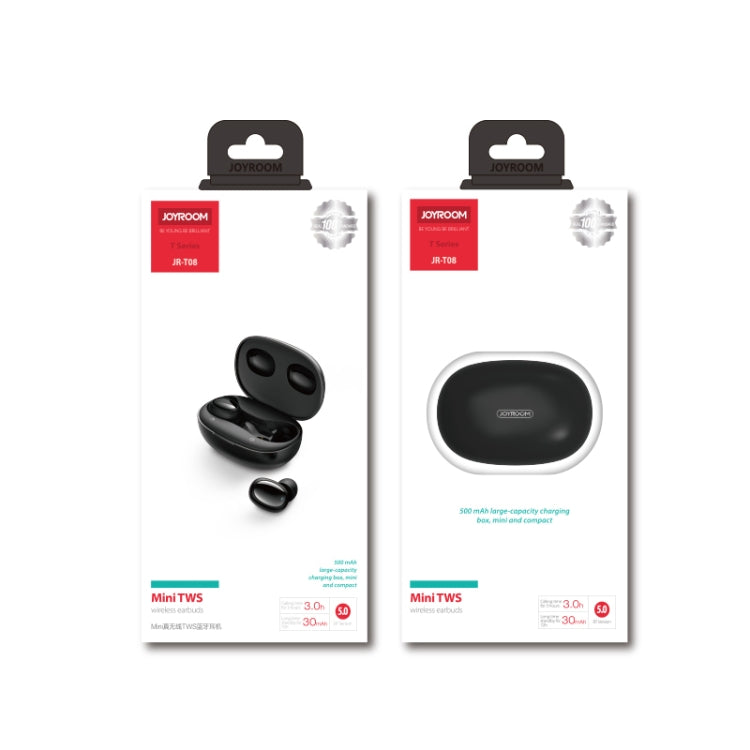 JOYROOM JR-T08 T Series Mini Wireless TWS Bluetooth Earphone(Black)