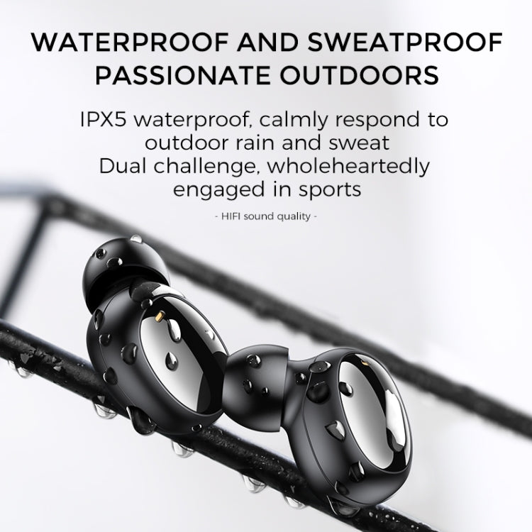 JOYROOM JR-T08 T Series Mini Wireless TWS Bluetooth Earphone(Black)