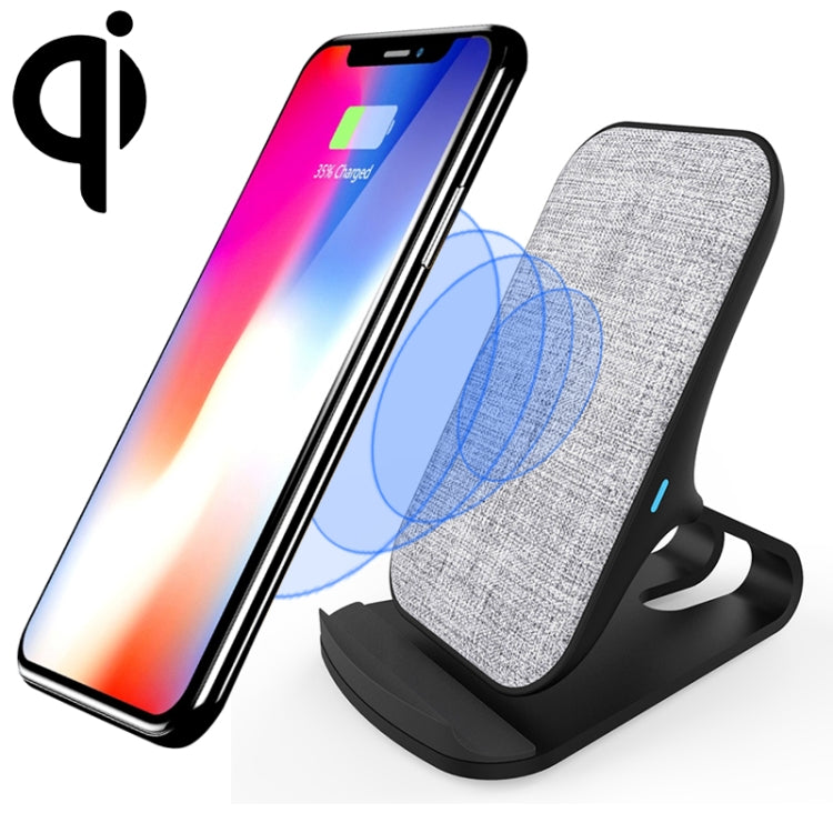 10W Desktop Intelligent Rapid Wireless Charger  Fast Charger Holder ABS & Aluminum Alloy & Packing Clothï¼ŒFT02