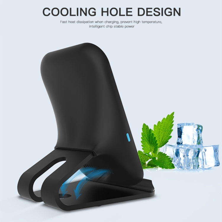 10W Desktop Intelligent Rapid Wireless Charger  Fast Charger Holder ABS & Aluminum Alloy & Packing Clothï¼ŒFT02