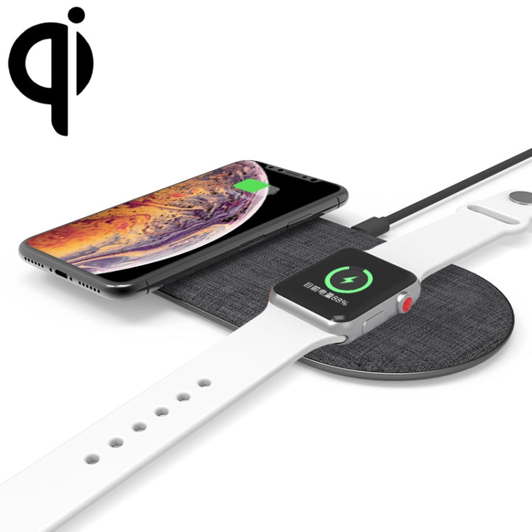 FT03-B Desktop Intelligent Rapid Wireless Charger  Fast Chargering Pad ,10W+10W