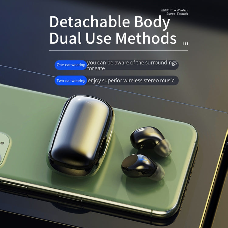 ROCK EB60 TWS Bluetooth 5.0 Mini Wireless Stereo Bluetooth Earphone
