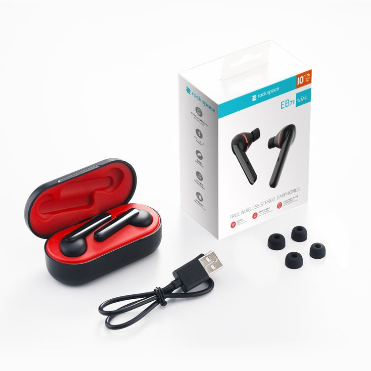 ROCK EB71 TWS Bluetooth 5.0 IPX4 Waterproof Wireless Stereo Bluetooth Earphone