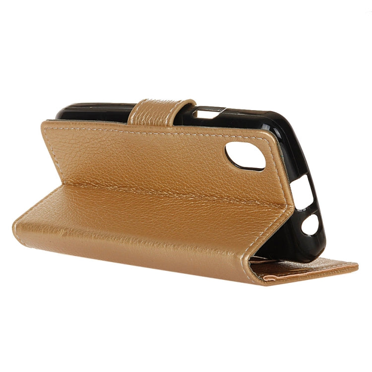 For iPhone X / XS Litchi Texture Horizontal Flip Leather Case with Holder & Card Slots & Wallet