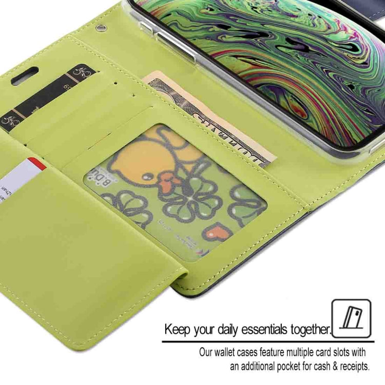 For iPhone XS GOOSPERY RICH DIARY Crazy Horse Texture Horizontal Flip Leather Case with Card Slots & Wallet
