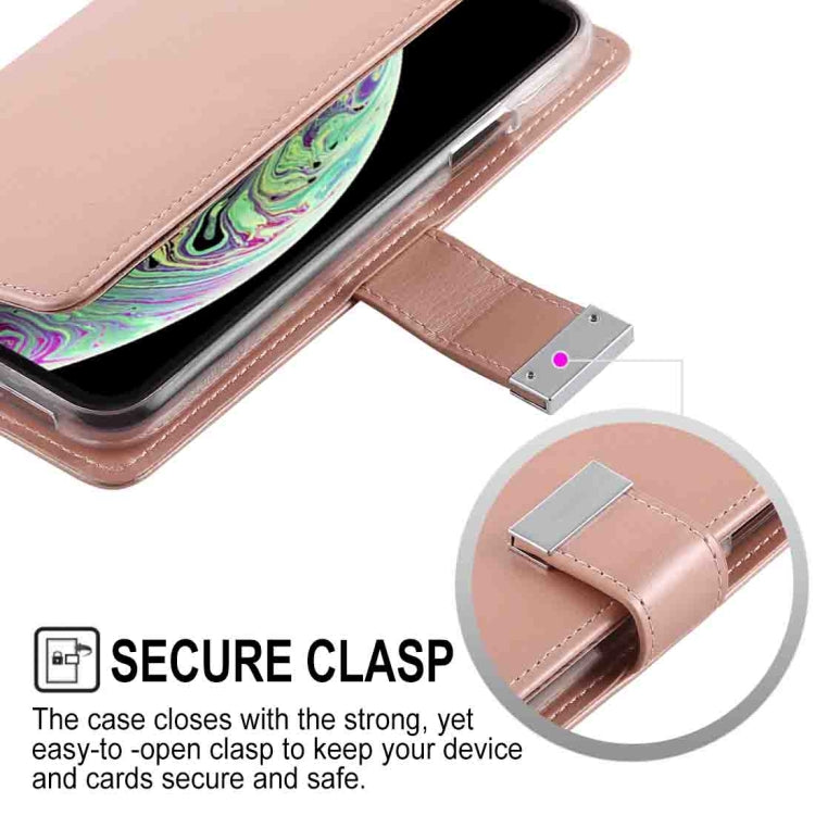 For iPhone XS GOOSPERY RICH DIARY Crazy Horse Texture Horizontal Flip Leather Case with Card Slots & Wallet