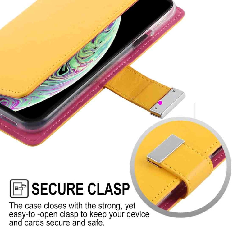 For iPhone XS GOOSPERY RICH DIARY Crazy Horse Texture Horizontal Flip Leather Case with Card Slots & Wallet