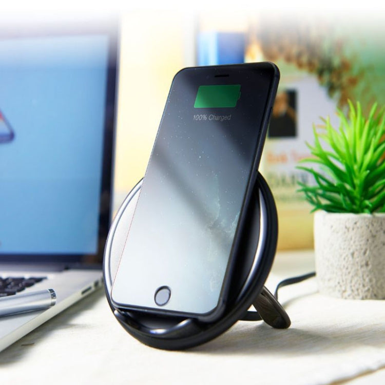 CX802 10W QI Dual-coil Wireless Fast Charging Charger, Compatible with Apple&Samsung&Huawei&for Xiaomi