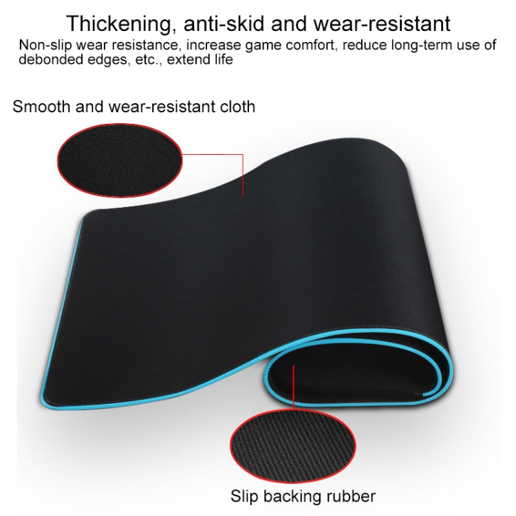 QI Standard Lighting Wireless Charger Thickening Computer Mouse Pad, Size: 79x30x0.7cm