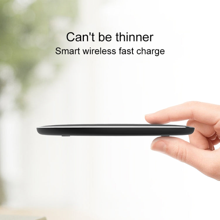 10W Desktop Intelligent Rapid Wireless Charger  Fast Chargering Pad ABS & Aluminum Alloy & Packing Clothï¼ŒFT01-C