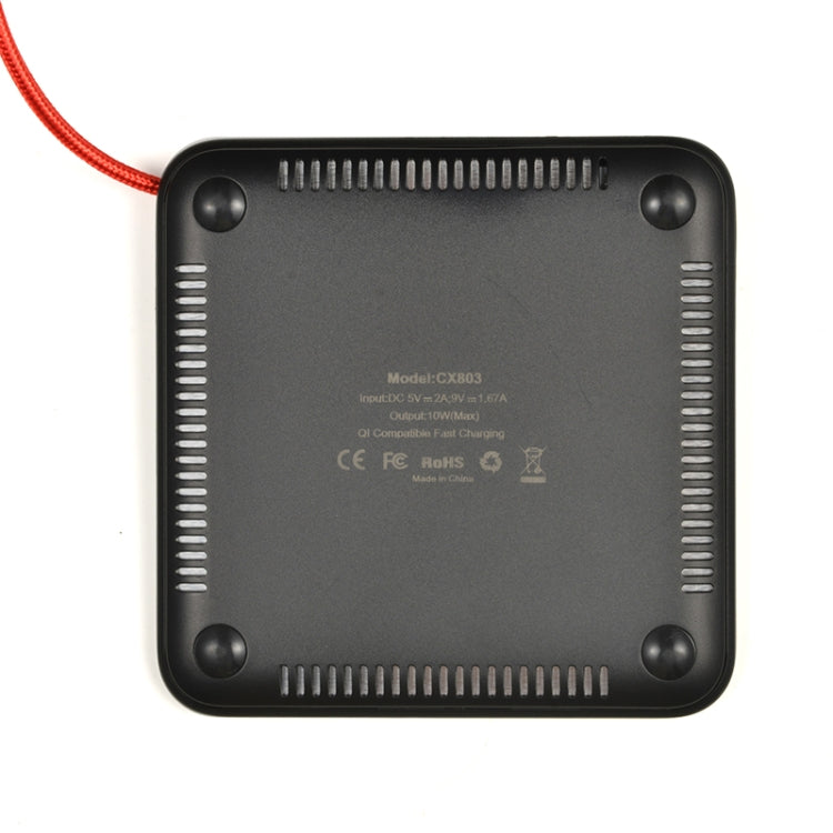 CX803 10W QI Standard Multi-Port USB Wireless Fast Charging Charger for Apple&Samsung