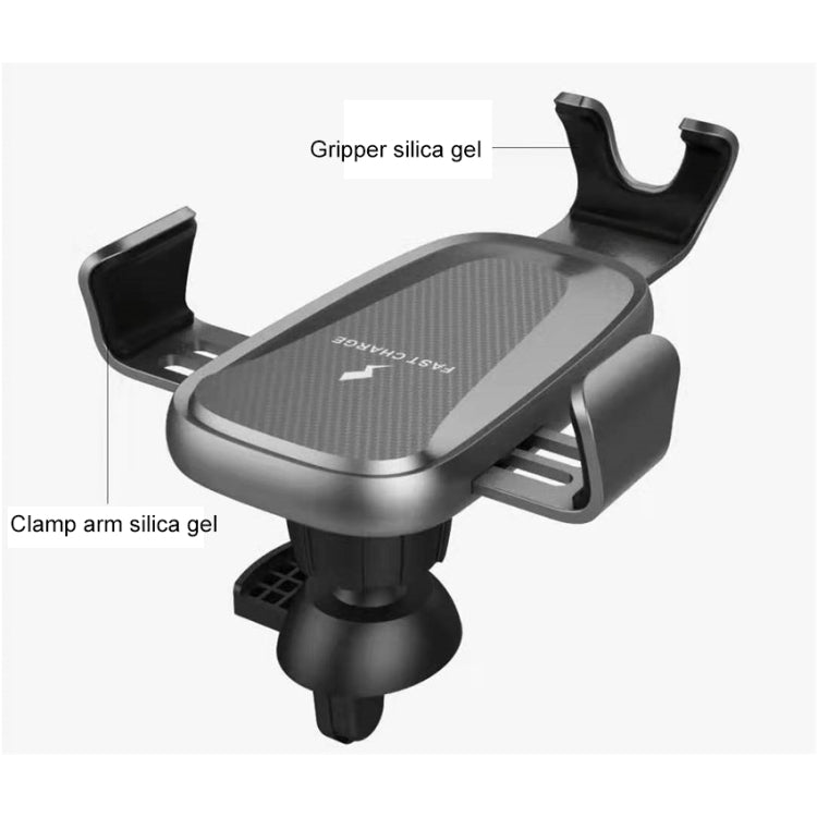 X276 QI Standard Vehicle Phone Air Vent Mount Gravity Bracket Wireless Charger