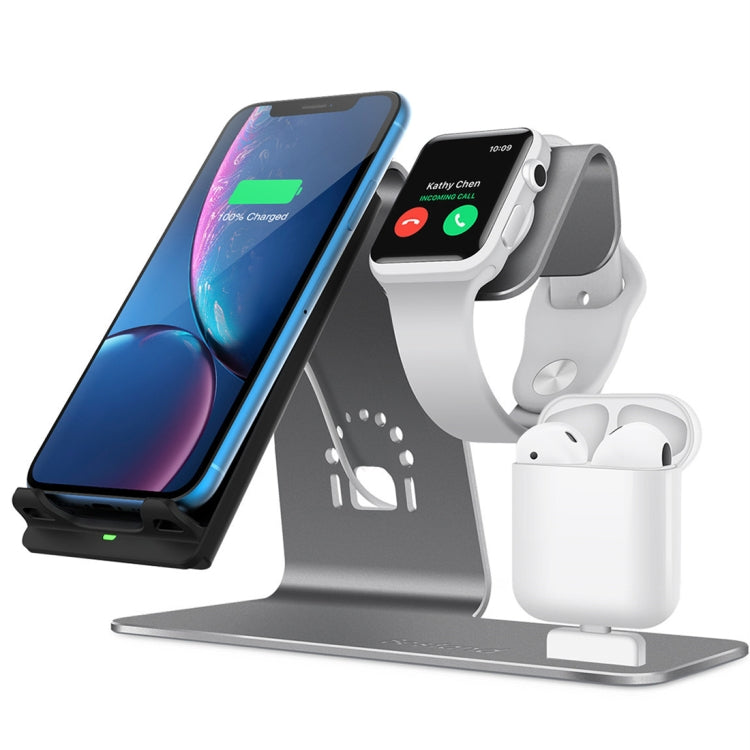 H05 QI Standard 3 in 1 Multifunctional Wireless Fast Charging Charger for Apple & iWatch & AirPods