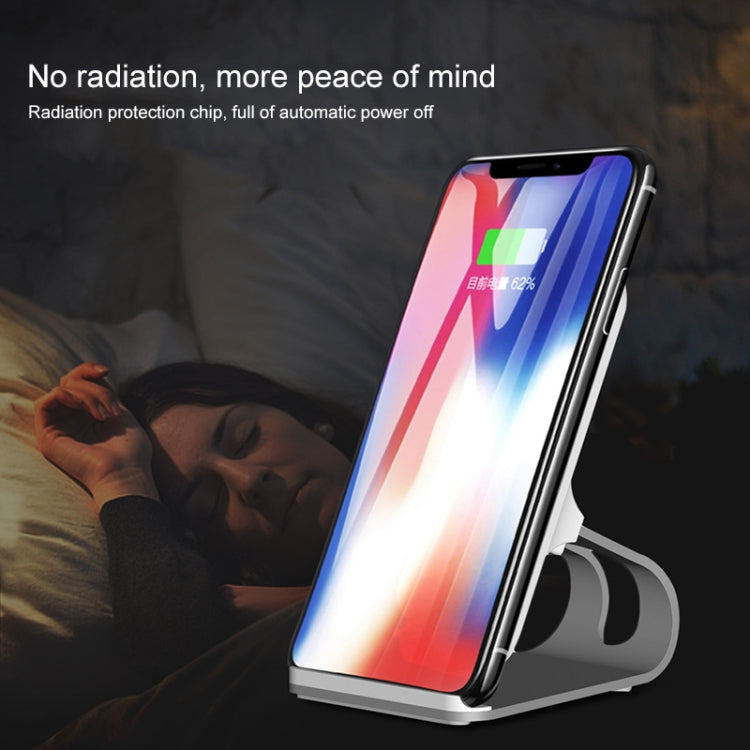 KEQU QI Standard Vertical Wireless Fast Charging Charger Desktop Mobile Phone Bracket