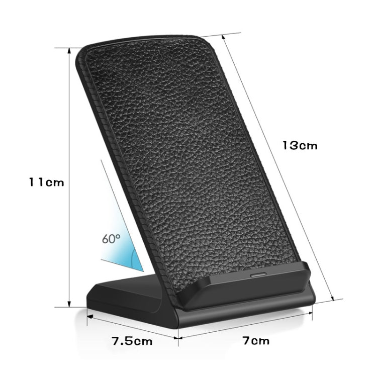 KEQU QI Standard Vertical Wireless Fast Charging Charger Desktop Mobile Phone Bracket