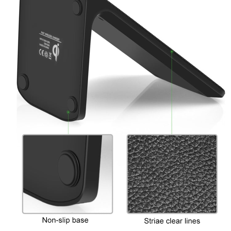 KEQU QI Standard Vertical Wireless Fast Charging Charger Desktop Mobile Phone Bracket