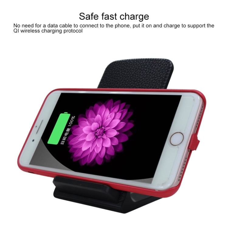 KEQU QI Standard Vertical Wireless Fast Charging Charger Desktop Mobile Phone Bracket