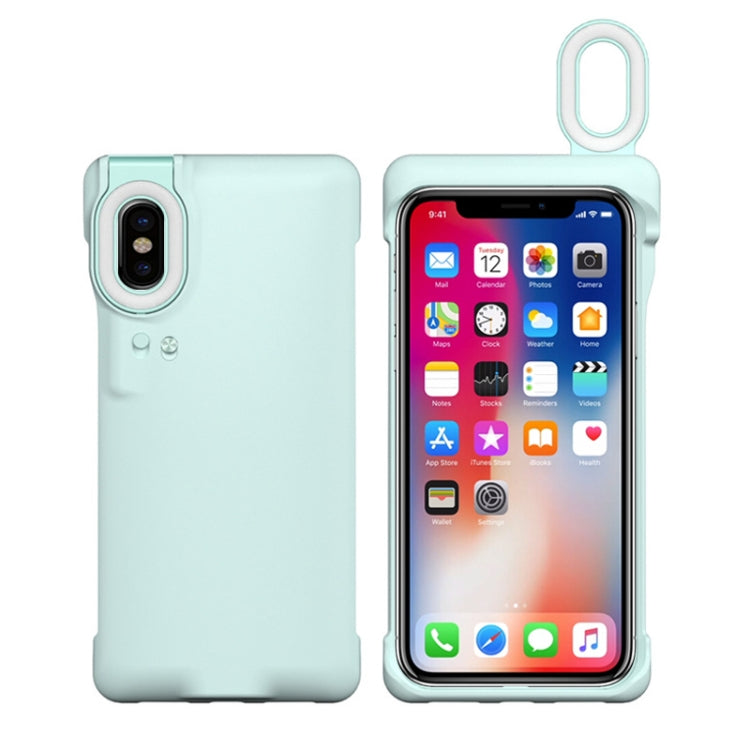 For iPhone X / XS Ring Flash Selfie Fill Light Protective Case