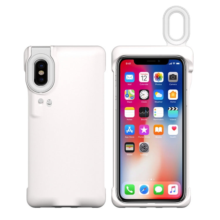 For iPhone X / XS Ring Flash Selfie Fill Light Protective Case