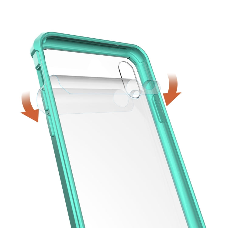 For iPhone XS Max Acrylic + TPU Shockproof Transparent Armor Case