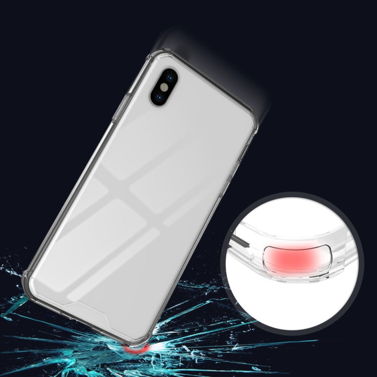 For iPhone XS Max Acrylic + TPU Shockproof Transparent Armor Case