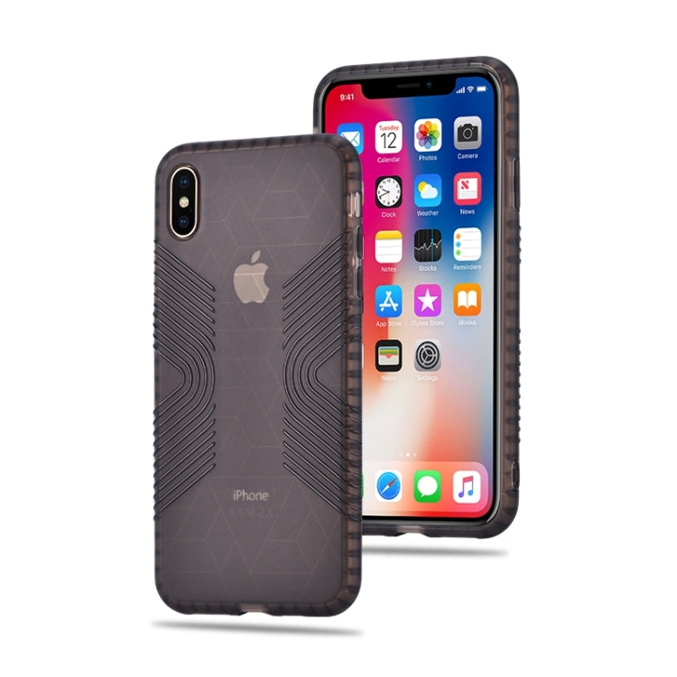 For iPhone X / XS Anti-slip Frosted Transparent Full Coverage Case