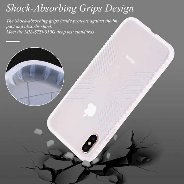 For iPhone X / XS Anti-slip Frosted Transparent Full Coverage Case