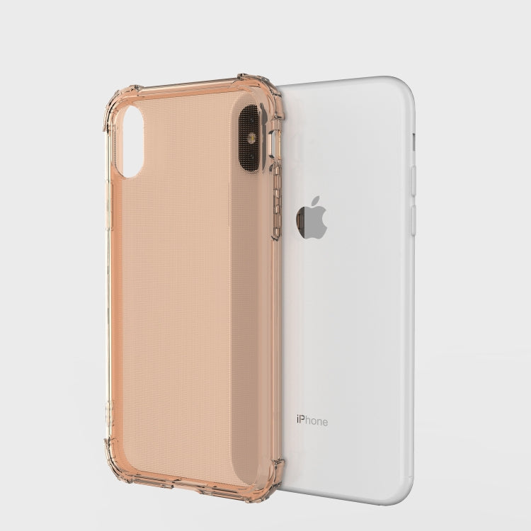 For iPhone X / XS Shockproof Transparent TPU Soft Case