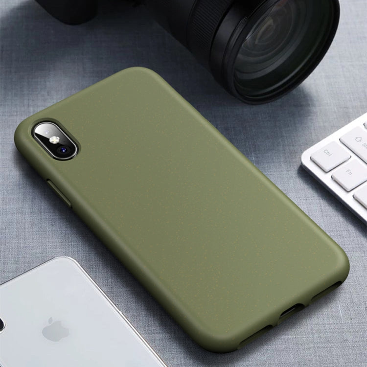 For iPhone X / XS Starry Series Shockproof  Straw Material + TPU Protective Case