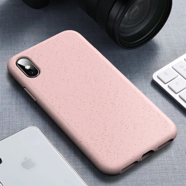 For iPhone X / XS Starry Series Shockproof  Straw Material + TPU Protective Case