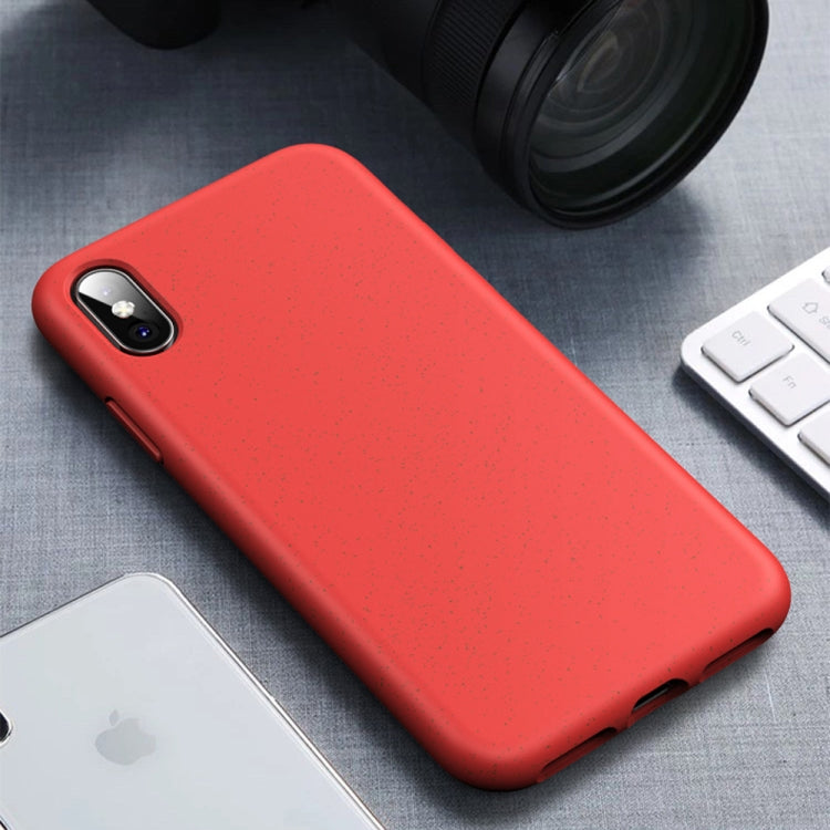 For iPhone X / XS Starry Series Shockproof  Straw Material + TPU Protective Case