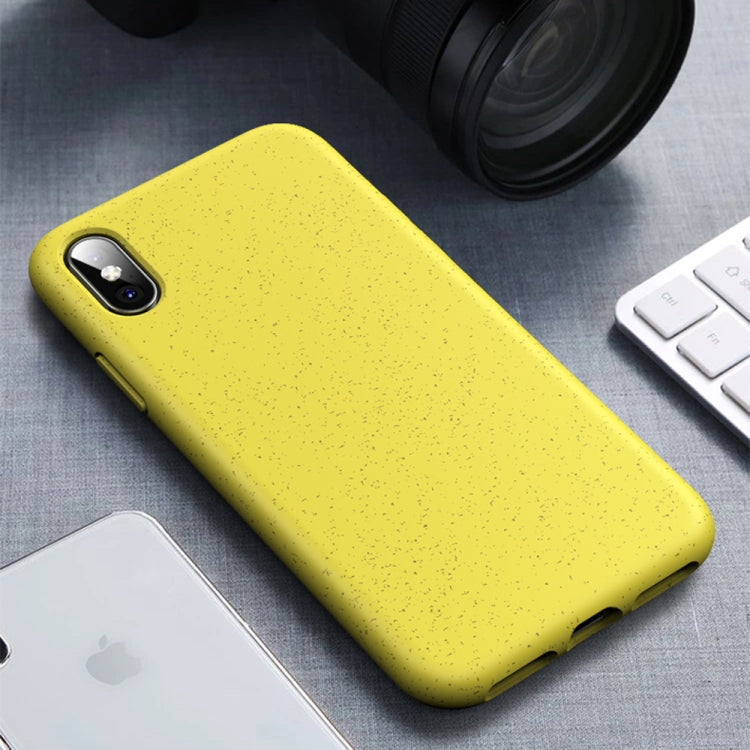 For iPhone X / XS Starry Series Shockproof  Straw Material + TPU Protective Case