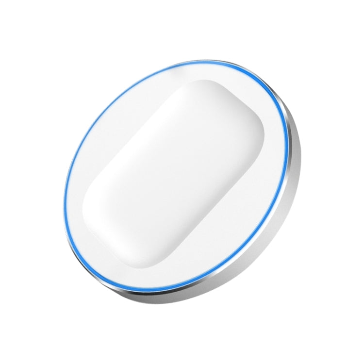 A05 3W QI Bluetooth Earphone Wireless Charger For AirPods 2 / Pro, with 8 Pin Port & Breathing Light (White)