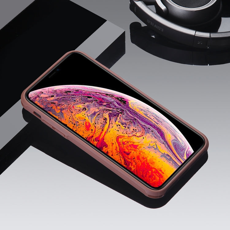 For iPhone X / XS Magnetic Shockproof TPU + PC + PU Leather Pasted Case