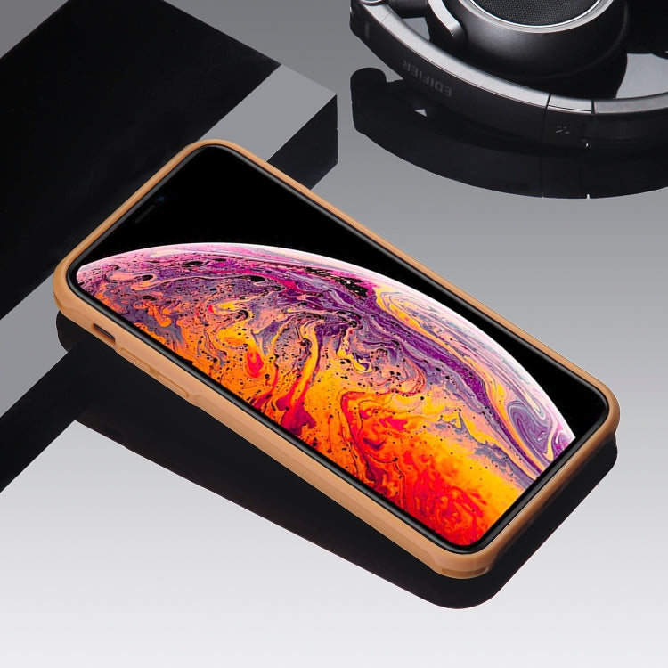 For iPhone X / XS Magnetic Shockproof TPU + PC + PU Leather Pasted Case