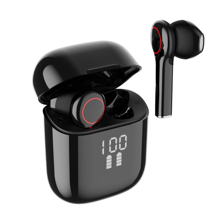 L31 pro Bluetooth 5.0 TWS Digital Display Touch Wireless Bluetooth Earphone (Black)