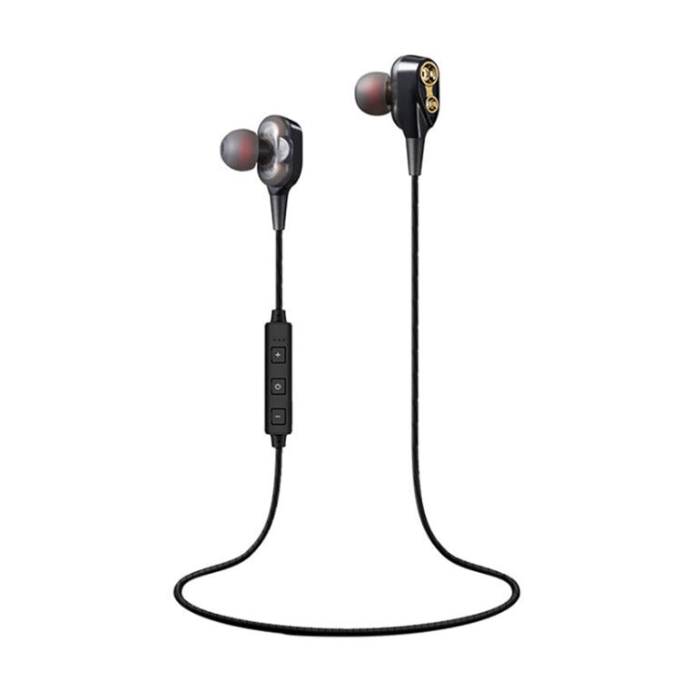 XT-21 Bluetooth 4.2 Four-speakers Neck-mounted Sports Wireless Bluetooth Earphone