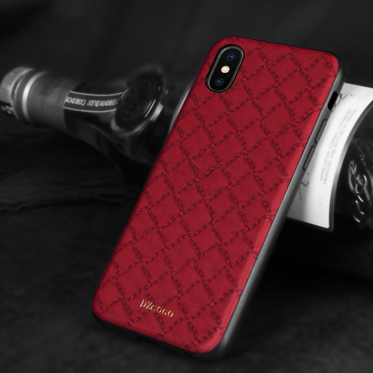 For iPhone X / XS DZGOGO Shockproof TPU + PU Case