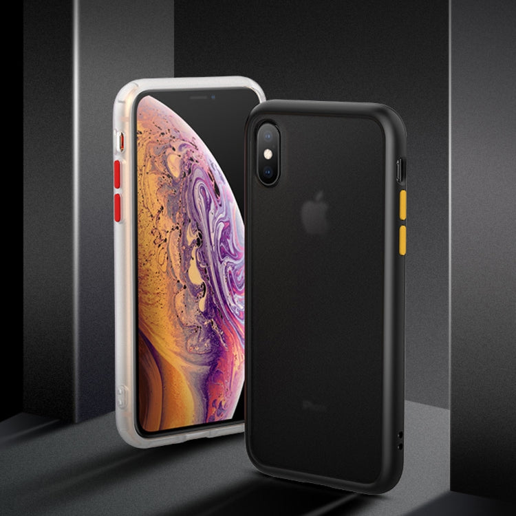 For iPhone X / XS Shockproof  Frosted PC+ TPU Case
