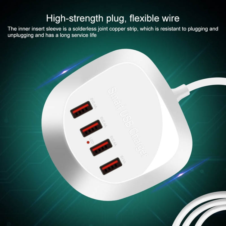 WLX-T3 20W 4 In 1 Multi-function Smart USB Charger(White)