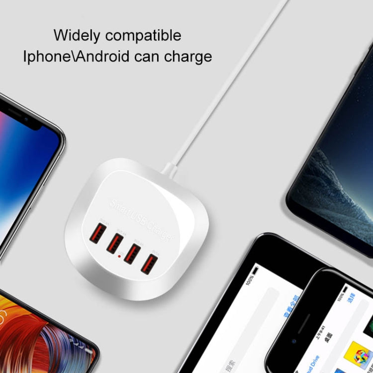 WLX-T3 20W 4 In 1 Multi-function Smart USB Charger(White)