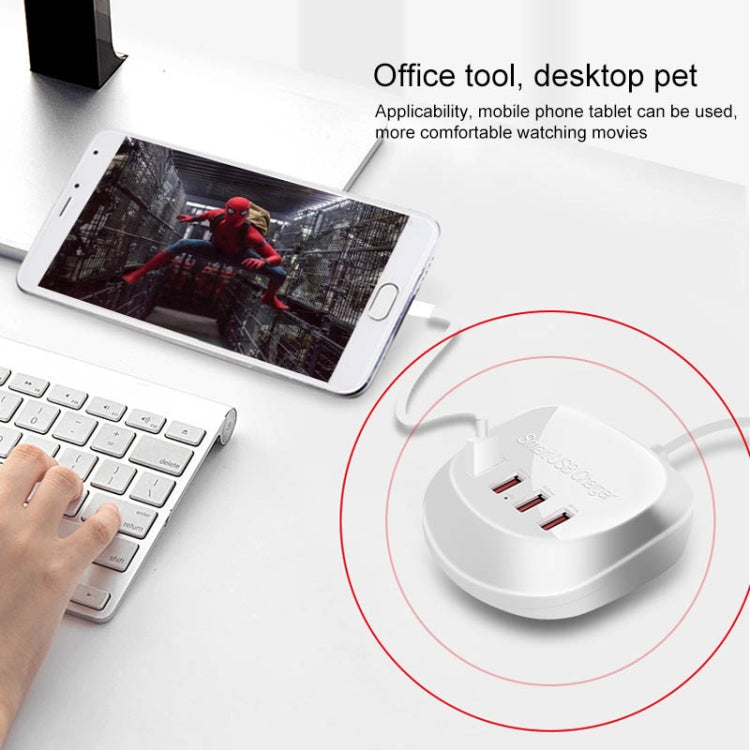WLX-T3 20W 4 In 1 Multi-function Smart USB Charger(White)