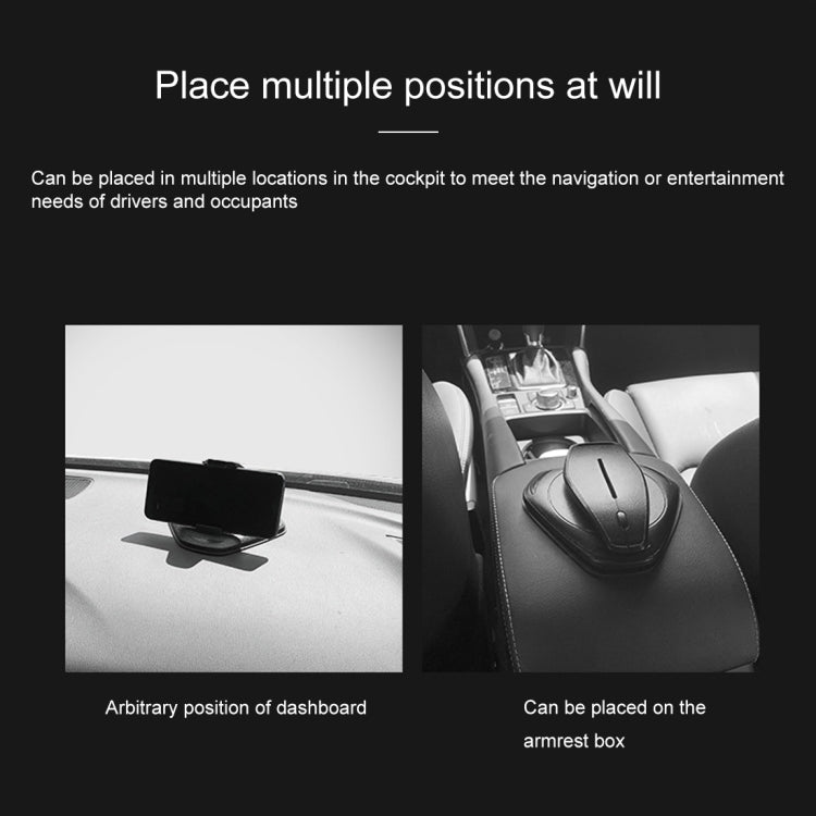 186 Manual Car Mobile Phone Holder for 3-7 inch Mobile Phones, with Suction Cup (Black)