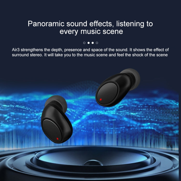 Air3 TWS V5.0 Wireless Stereo Bluetooth Headset with Charging Case, Support Intelligent Voice