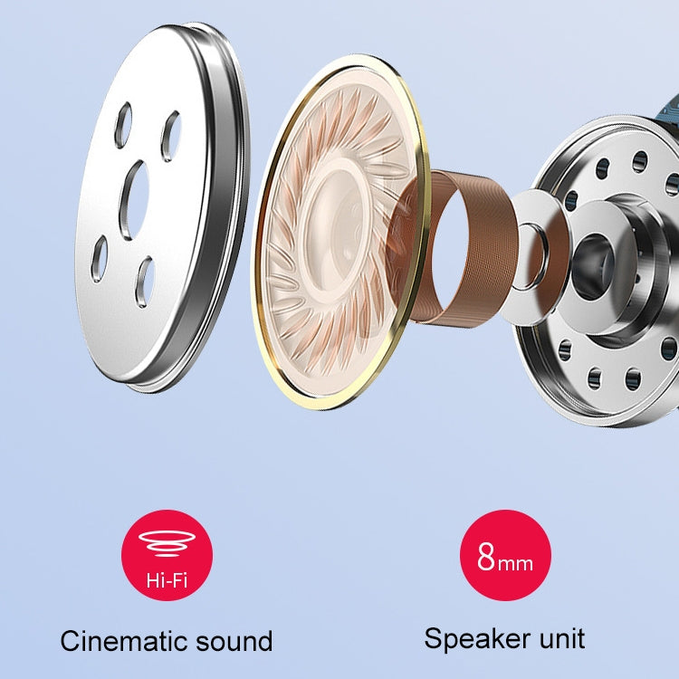 TW50 Macaron TWS V5.0 Wireless Stereo Bluetooth Headset with Charging Case, Support Smart Touch