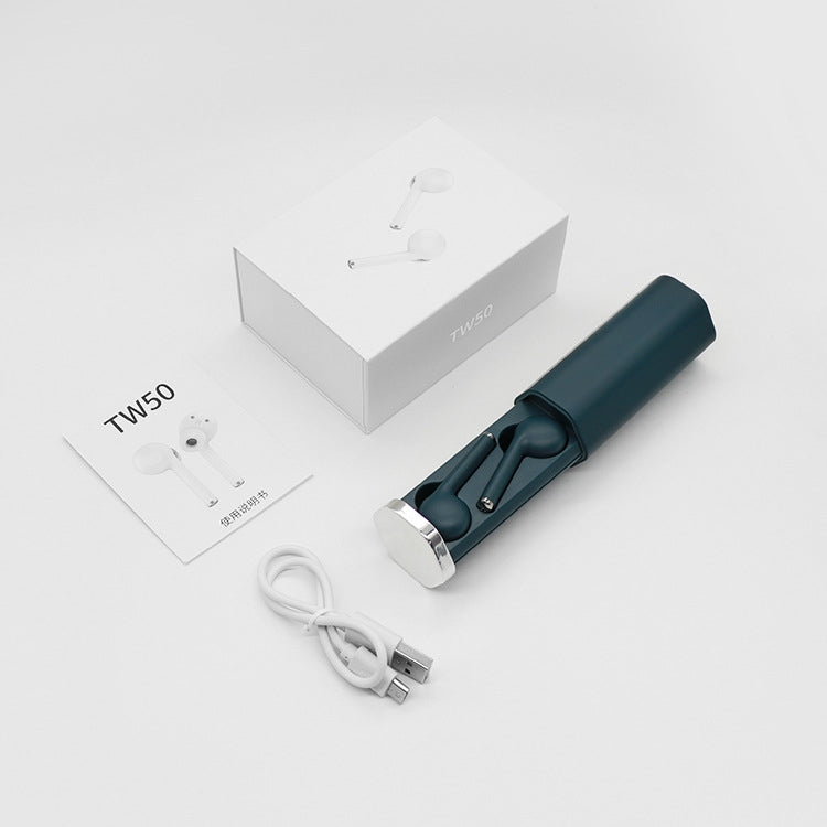 TW50 Macaron TWS V5.0 Wireless Stereo Bluetooth Headset with Charging Case, Support Smart Touch