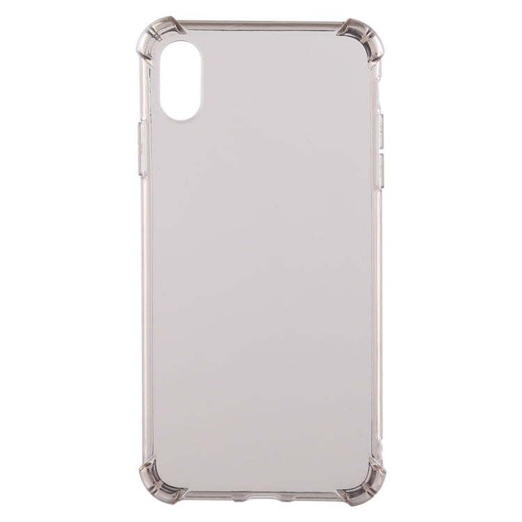 For iPhone XR 50 PCS 0.75mm Dropproof Transparent TPU Case (Brown)