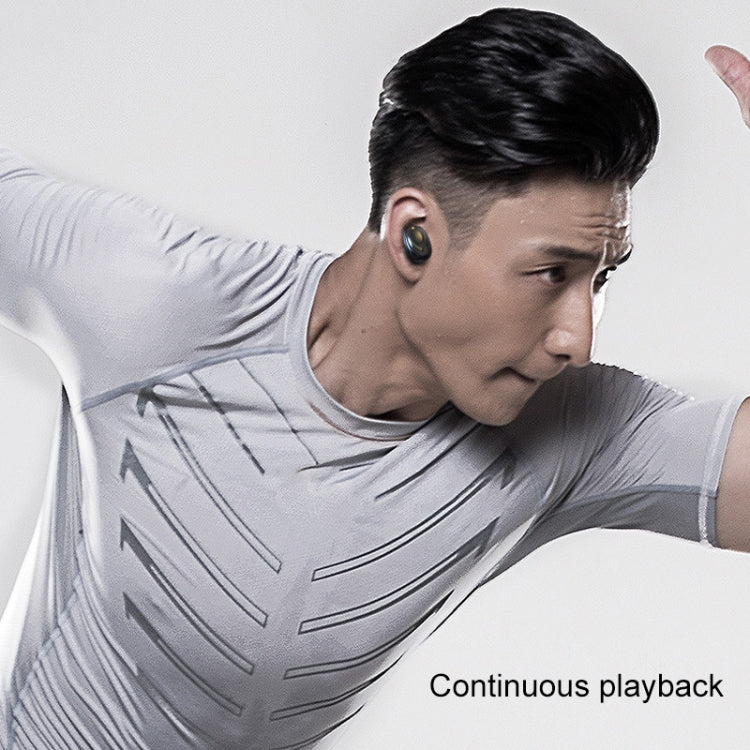 W23 TWS V5.0 Bluetooth Earphone with Charging Box, Battery Display Function(Black)