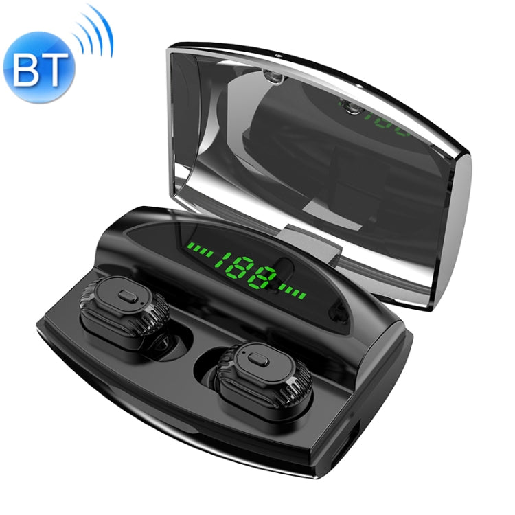 XG-20 TWS Bluetooth Earphone with Magnetic Charging Box, Support Memory Connection & Call & Battery Display Function(Black)